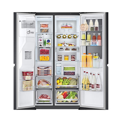 LG Side By Side Refrigerator 634L Grey GR-X267CQES