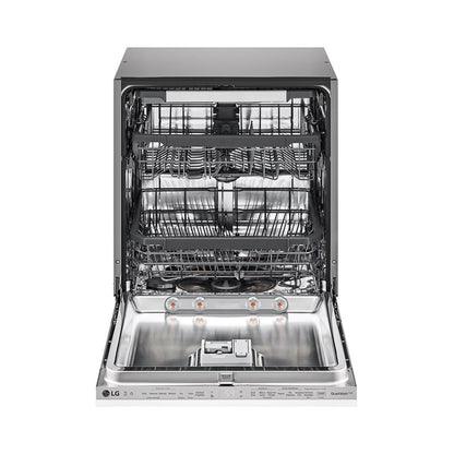 LG QuadWash Built-in Steam Dishwasher, 14 Place Settings, EasyRack Plus, Inverter Direct Drive, ThinQ DBC425TS