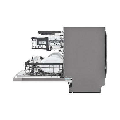 LG QuadWash Built-in Steam Dishwasher, 14 Place Settings, EasyRack Plus, Inverter Direct Drive, ThinQ DBC425TS