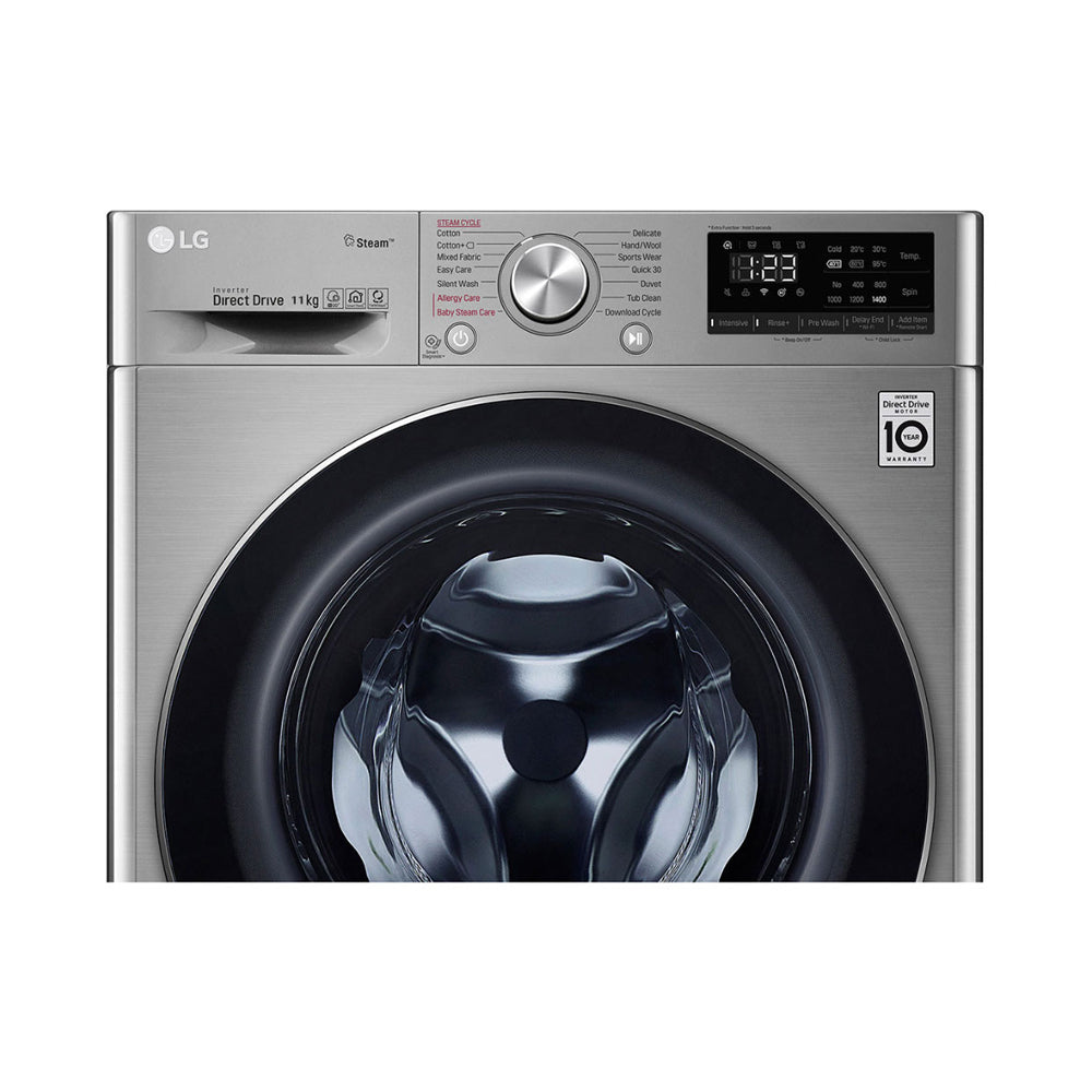 LG Automatic Front Load Washing Machine 11Kg Silver F4V5EYLYP