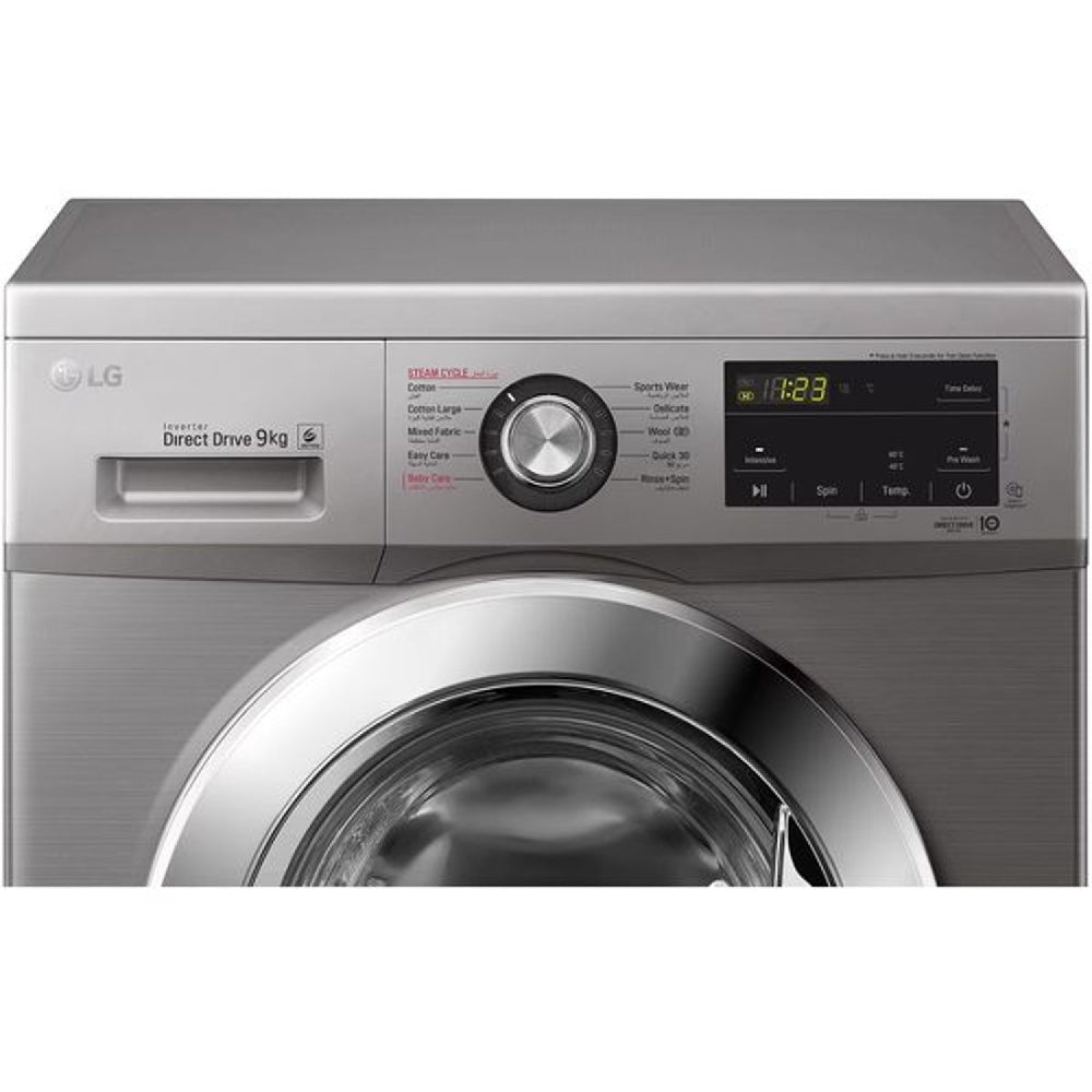 LG Front Load Washing Machine 9Kg Silver F4J3VYG5P