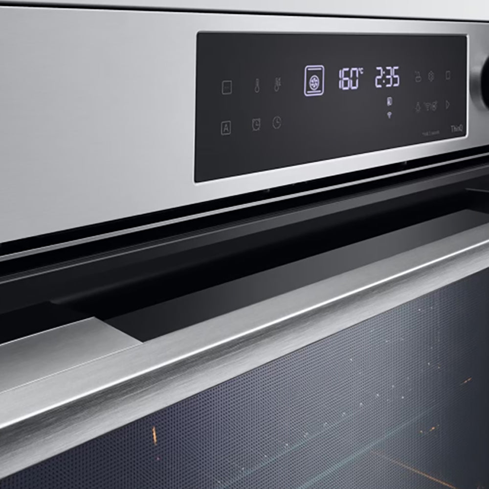 LG InstaView Built-in Oven with Air & Sous-Vide, 76L Capacity, Black, WSED7613S