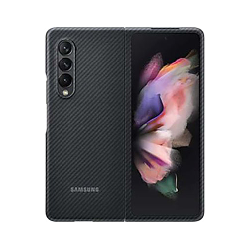 Samsung Leather Aramid Cover for Galaxy Z Fold3 Black