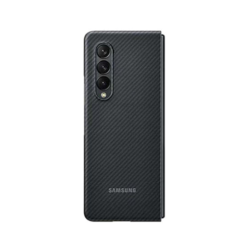 Samsung Leather Aramid Cover for Galaxy Z Fold3 Black