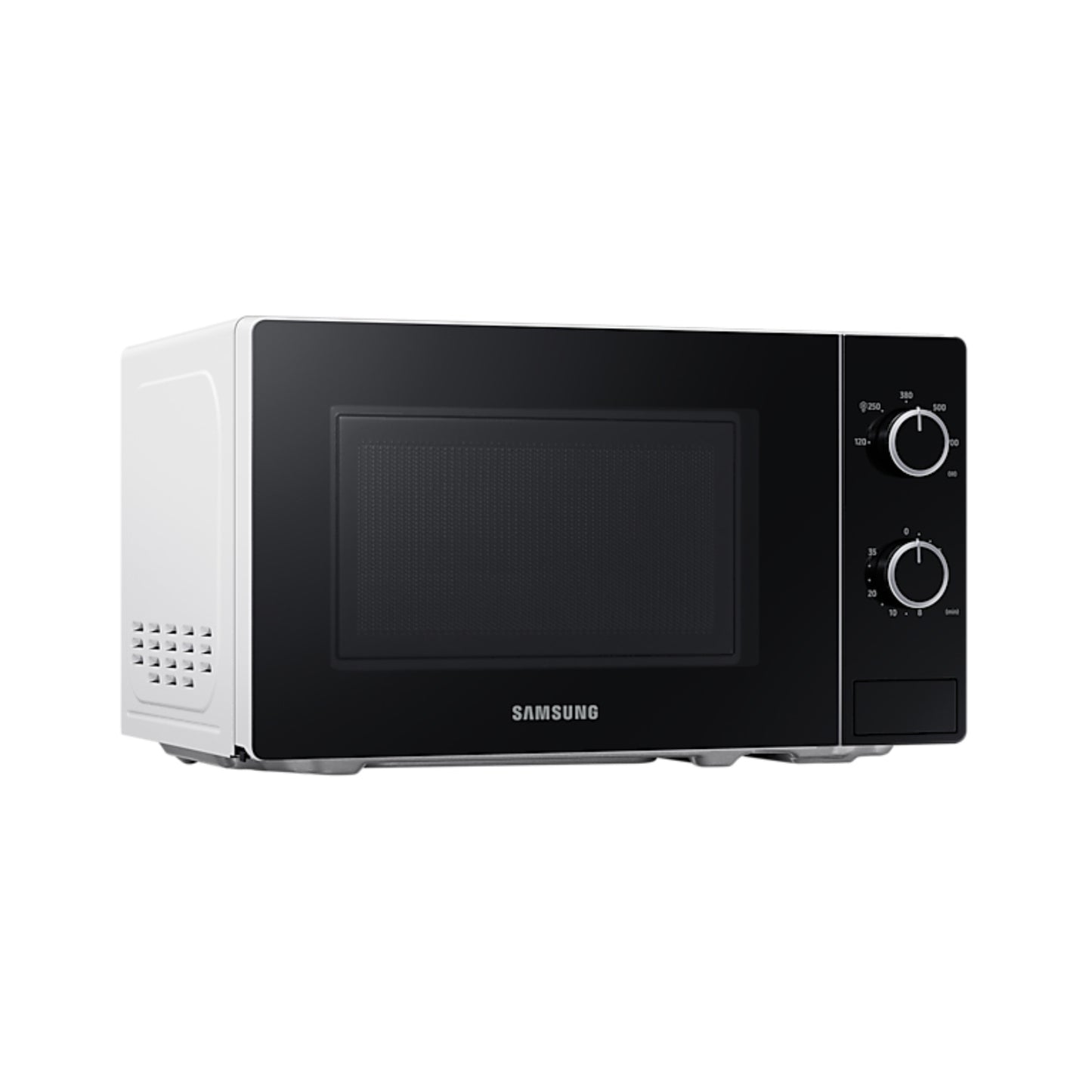 Samsung Solo Microwave Oven with Full Glass Door and LED Lighting, 20L, White - MS20A3010AH/SG