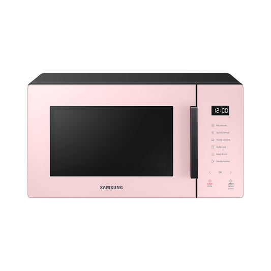 Samsung Bespoke Solo Microwave Oven with Quick Defrost and Glass Touch, 23L, Pink - MS23T5018AP/SG