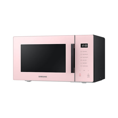 Samsung Bespoke Solo Microwave Oven with Quick Defrost and Glass Touch, 23L, Pink - MS23T5018AP/SG