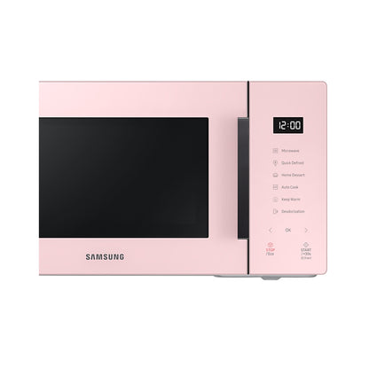 Samsung Bespoke Solo Microwave Oven with Quick Defrost and Glass Touch, 23L, Pink - MS23T5018AP/SG