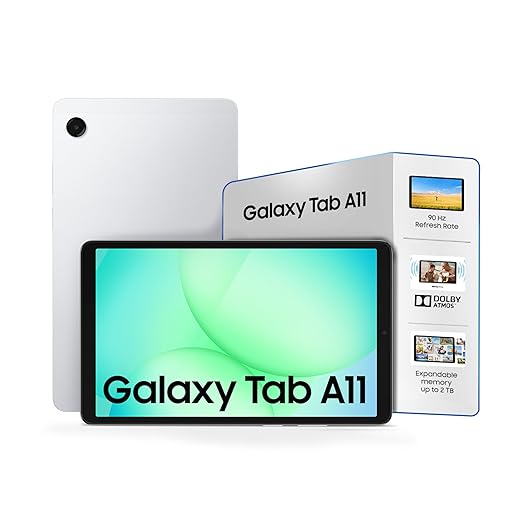 Samsung Tab A11 X133 Wi-Fi, 4GB RAM, 64GB Storage, 8.7-inch display, Silver