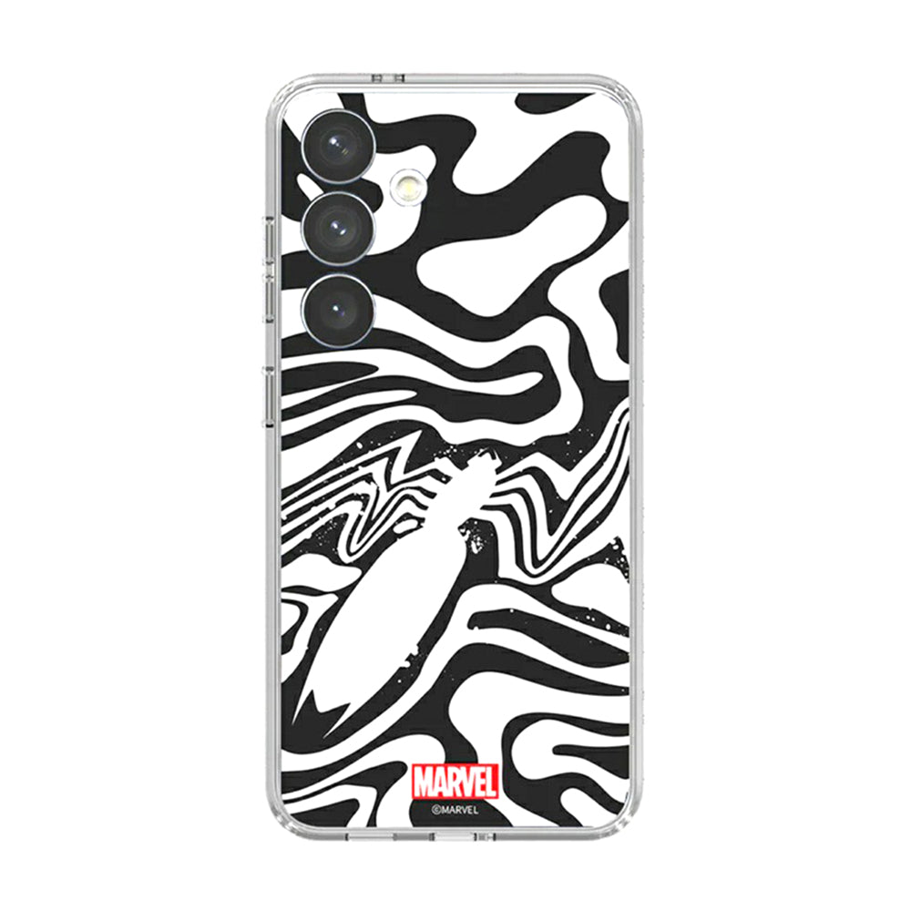 Samsung Marvel Venom Plate Flip Suit Card for Galaxy S24 White