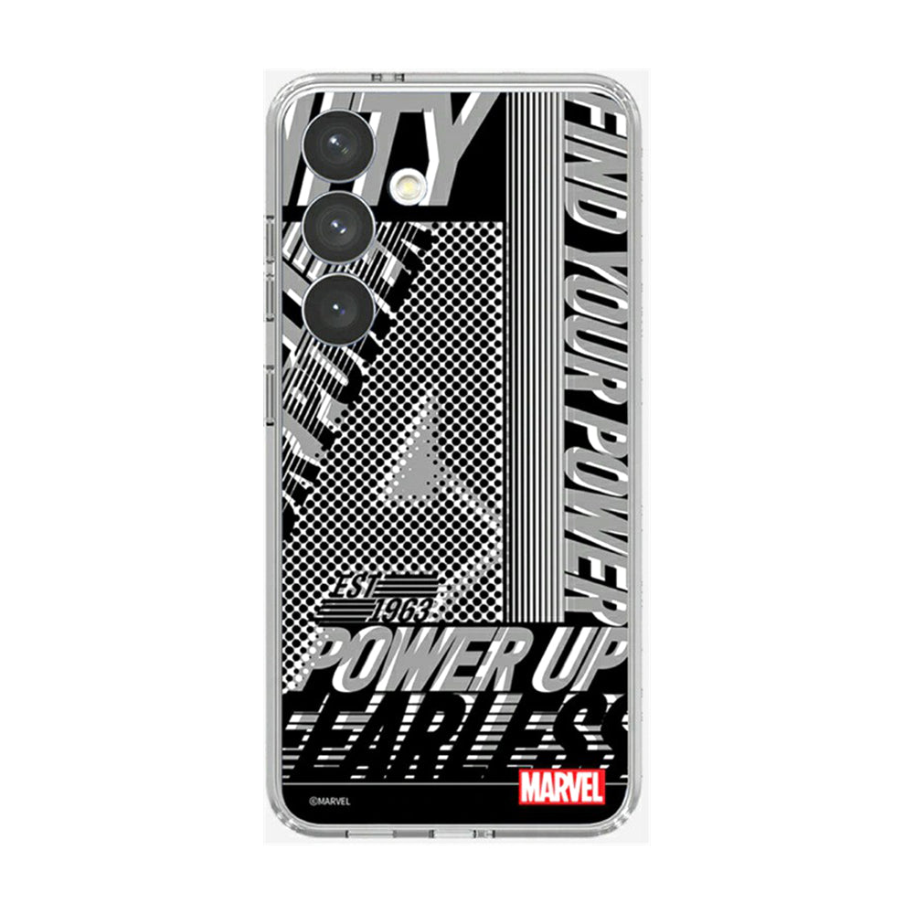 Samsung Marvel Avengers Plate Flip Suit Card for Galaxy S24+ Black