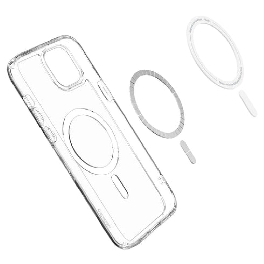 Spigen Crystal Hybrid MagFit Case for Apple iPhone 15 Plus White