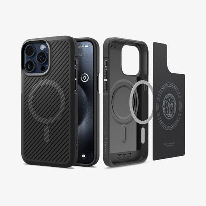 Spigen Core Armor MagFit Case for Apple iPhone 15 Pro Matte Black