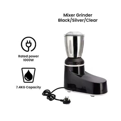 Panasonic Super Mixer Grinder, 1000W, Mx-Ac400, Black, 3 Stainless Steel Jars, 1 Juicer Jar