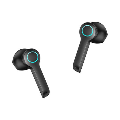 Trands Bluetooth Wireless In-Ear Earbuds With Charging Case Black