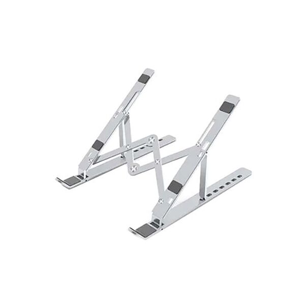 Trands Aluminium Adjustable Laptop Stand Silver