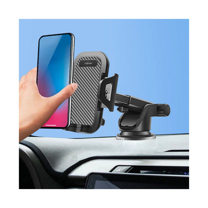 Trands Adjustable Dashboard & Windshield Car Phone Holder Black