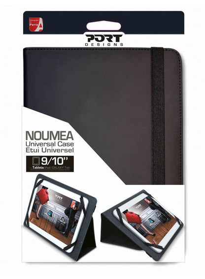 PORT NOUMEA II Universal Tablet Protective Case Folio 9/11 inch - Black