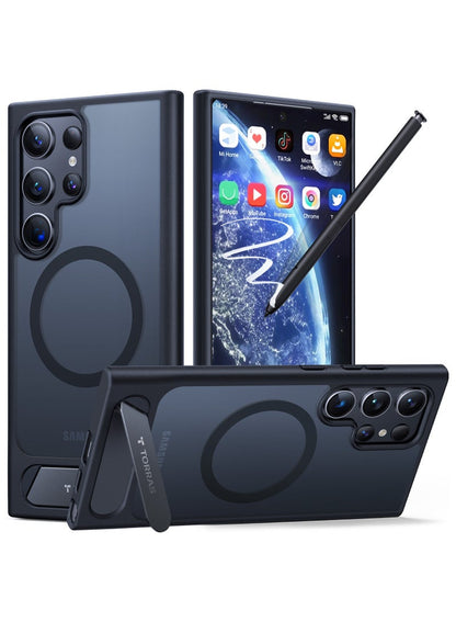 TORRAS UPRO Pstand Case for Samsung Galaxy S24 Ultra - Black