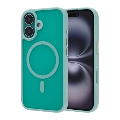 Infinyty Gleam Hybrid Matte Soft Touch MagSafe Case iPhone 16, Teal