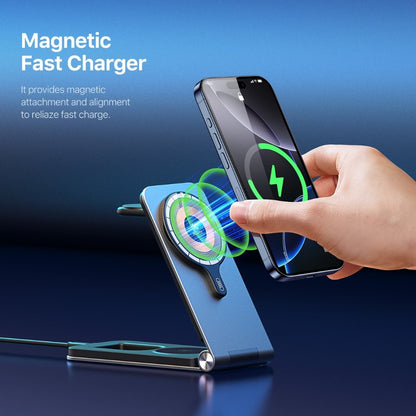 Infinyty MagIQ Hub 3-in-1 Magnetic Wireless Charger, Grey
