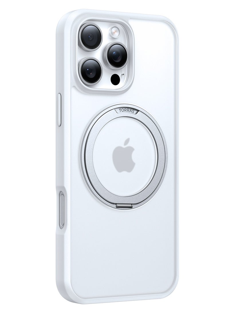 TORRAS Ostand Case for iPhone 16 Pro Max - White
