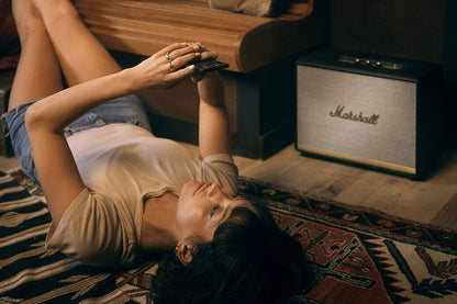 Marshall Woburn II — 110W Bluetooth 5.0 Home Speaker, aptX, Dual Woofers, 3.5mm & RCA, Black