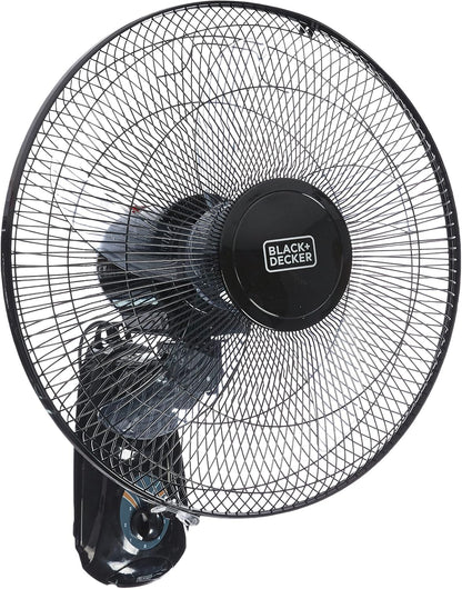 BLACK+DECKER FW1620-B5 16-Inch 3-Speed Wall Fan 55W Black