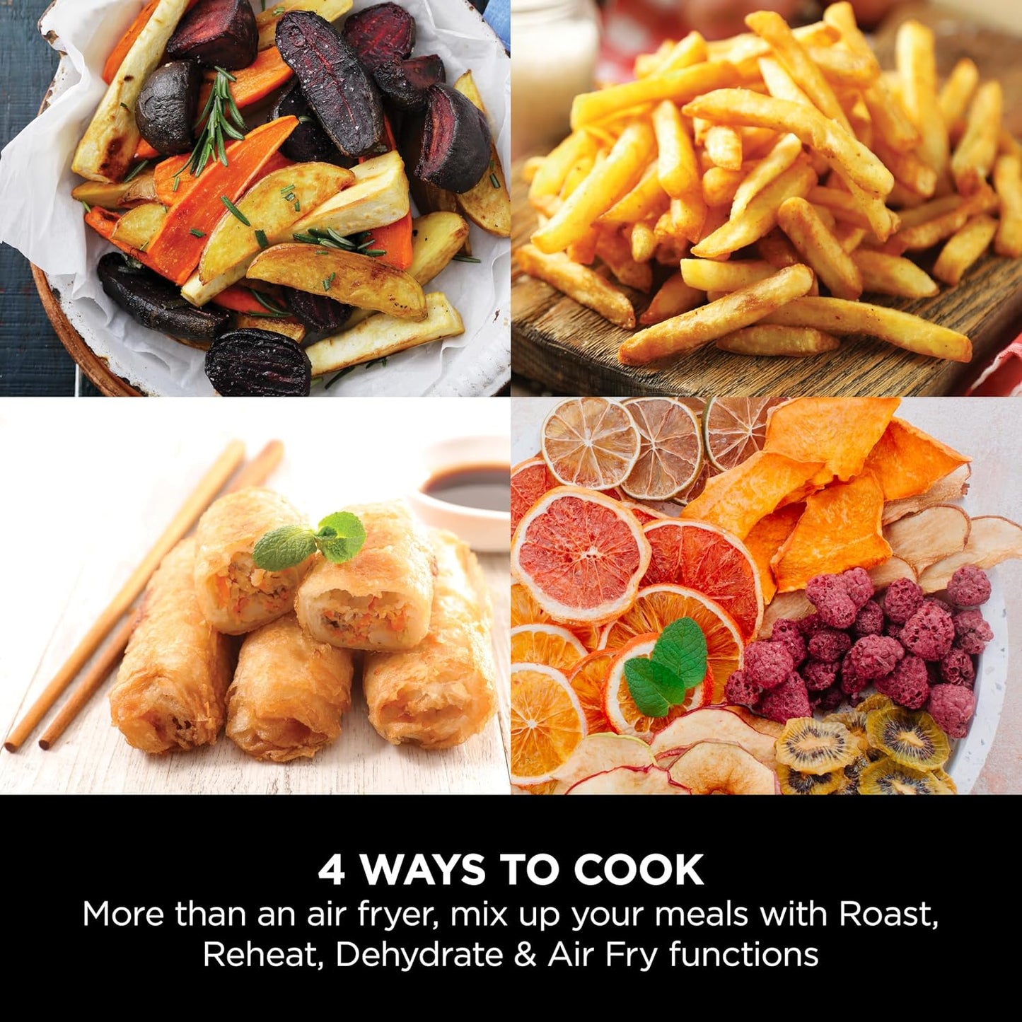 Ninja AF100ME Air Fryer - Ceramic Non-Stick Basket Detail