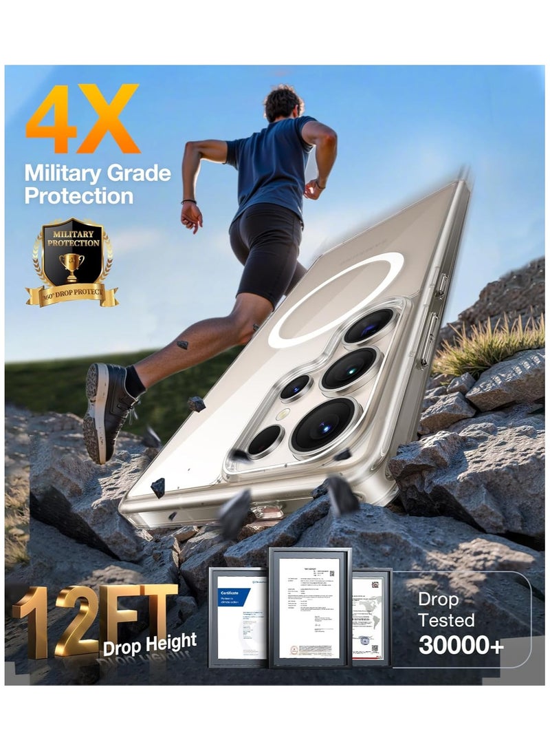TORRAS Guardian Magnetic Case for Samsung Galaxy S25 Ultra - Clear