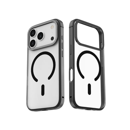 Infinyty Cirra Clear Case with Metallic Accents iPhone 17 Pro, Black