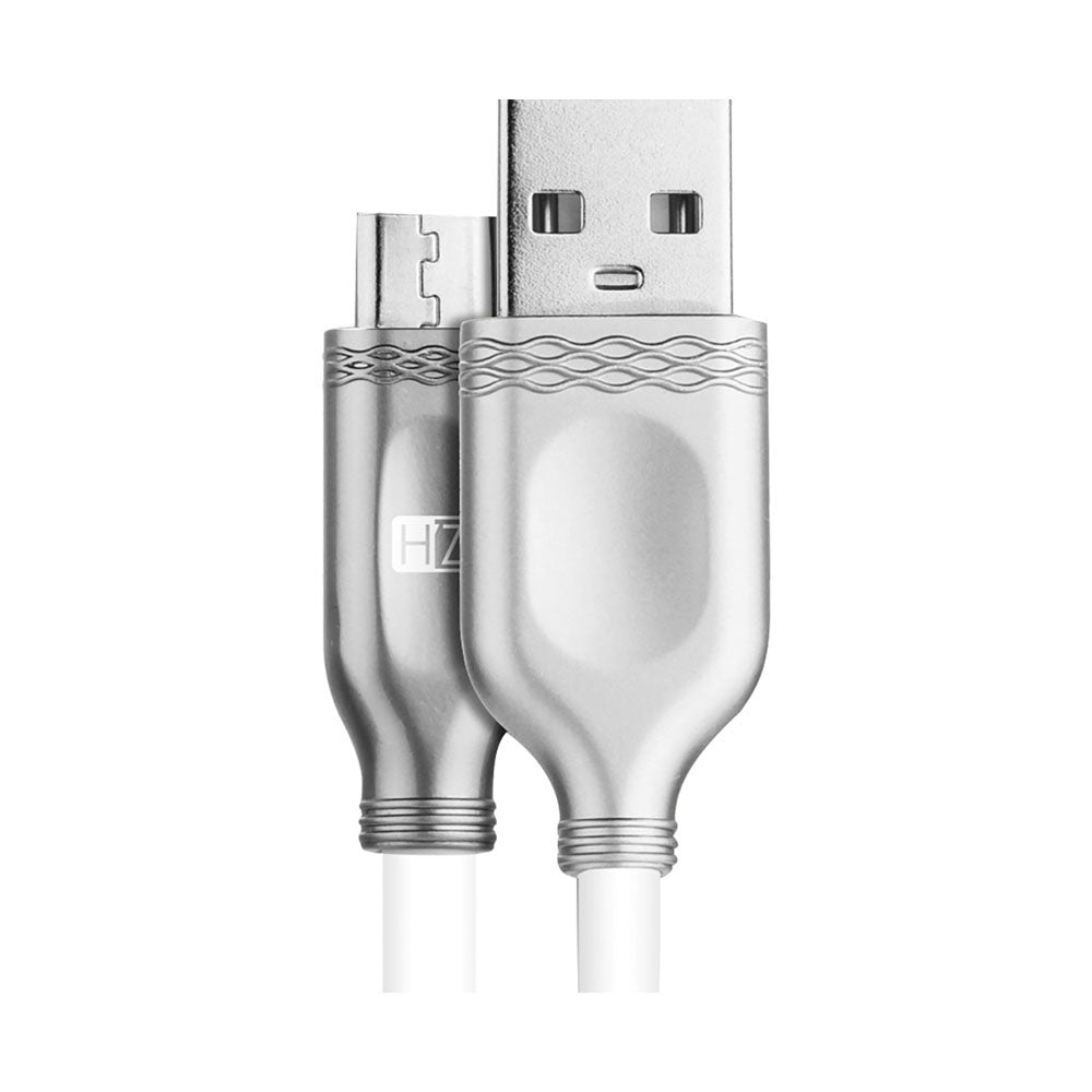 Heatz Metallic Micro USB Charging Cable 3m Grey