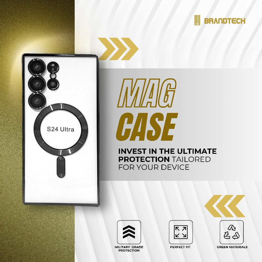 Magsafe Cover Android Brandtech MagSafe Cover With Screen Protector for Samsung Galaxy S24 U ...