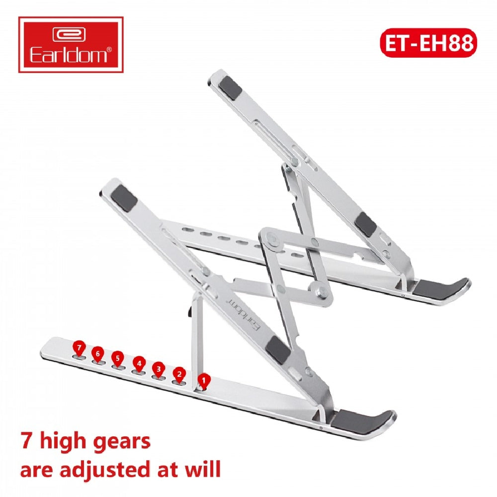 Earldom Aluminum Laptop Stand Silver