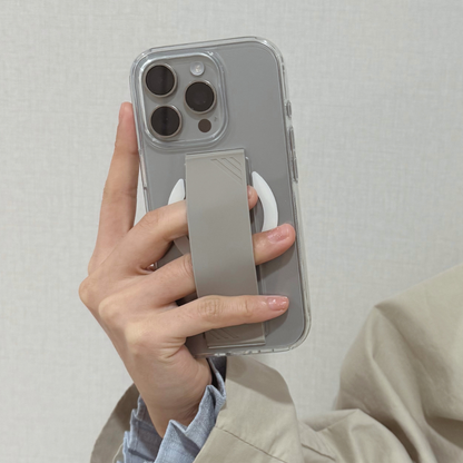 Infinyty GripX Transparent Case with Natural Titanium Grip for iPhone 16 Pro