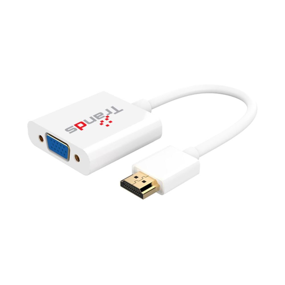 Trands HDMI To Vga M/F Adapter White