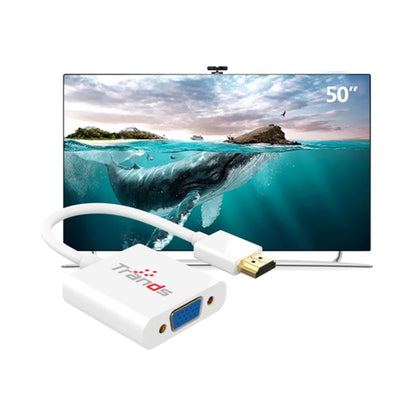 Trands HDMI To Vga M/F Adapter White