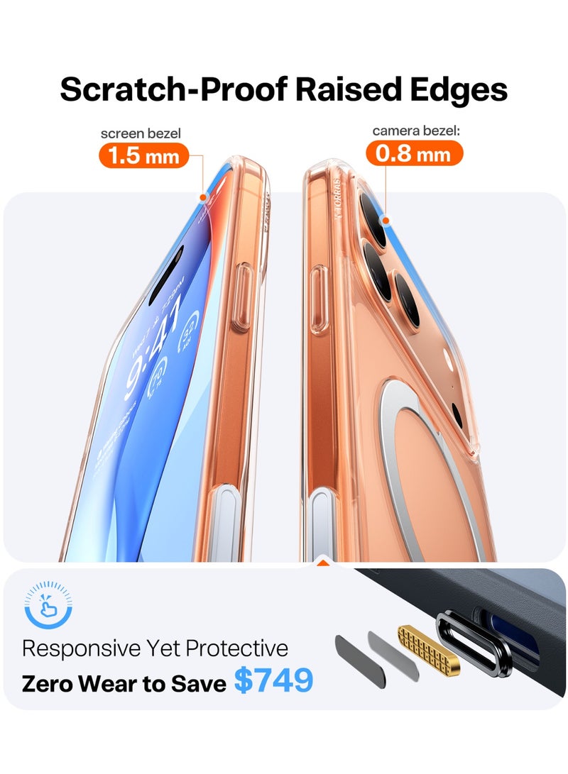 TORRAS Ostand Spin Case for iPhone 17 Pro - Clear