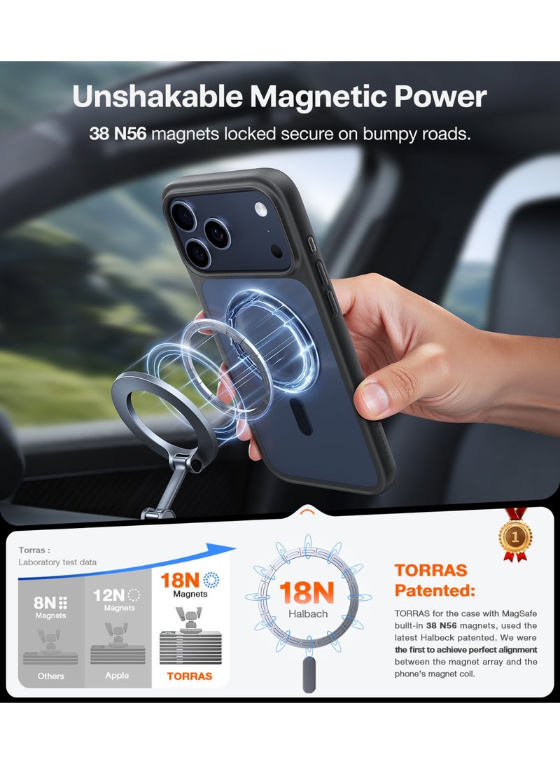 TORRAS Guardian Magnetic Case for iPhone 17 Pro Max - Black
