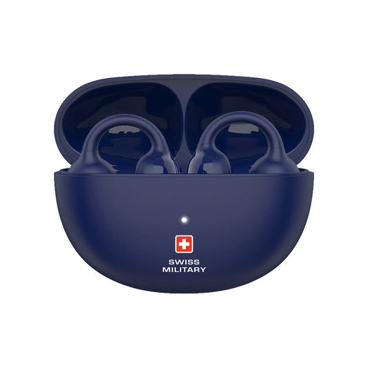 Swiss Military Delta 6 True Wireless Bluetooth Earbuds – Blue