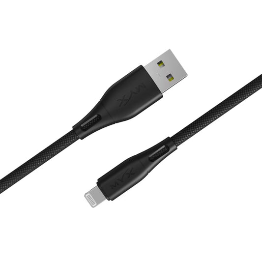 MYX PRO USB-A TO LIGHTNING DATA CABLE BLK