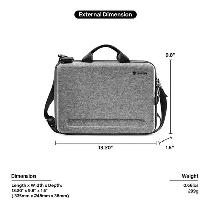 Tomtoc FancyCase A25 13-inch Laptop Shoulder Bag, Gray