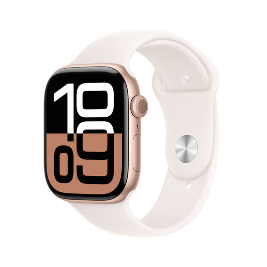 Pre-booking Apple Watch Series 10 GPS + Cellular 46mm Rose Gold Aluminium Case with Light Blush Sport Band - S/M, MWY63QA/A, Delivery from 20th Sep'24 onwards