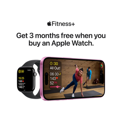 Pre-booking Apple Watch Series 10 GPS 42mm Jet Black Aluminium Case with Black Sport Band - S/M, MWWE3QA/A, Delivery from 20th Sep'24 onwards