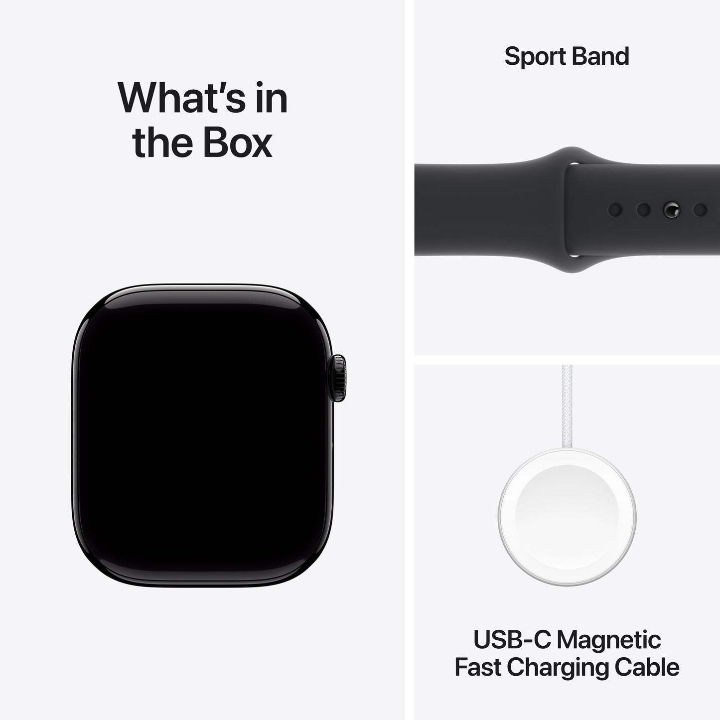 Pre-booking Apple Watch Series 10 GPS 42mm Jet Black Aluminium Case with Black Sport Band - S/M, MWWE3QA/A, Delivery from 20th Sep'24 onwards