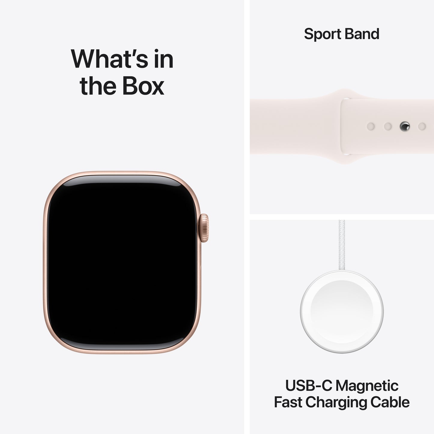 Pre-booking Apple Watch Series 10 GPS 42mm Rose Gold Aluminium Case with Light Blush Sport Band - S/M, MWWH3QA/A, Delivery from 20th Sep'24 onwards