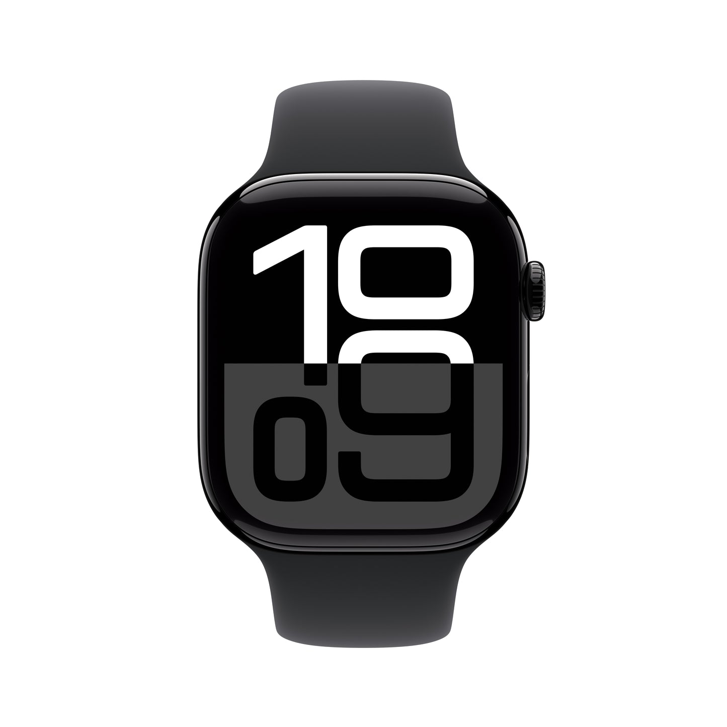Apple Watch Series 10 GPS + Cellular 46mm Jet Black Aluminium Case with Black Sport Band - S/M, MWY33QA/A