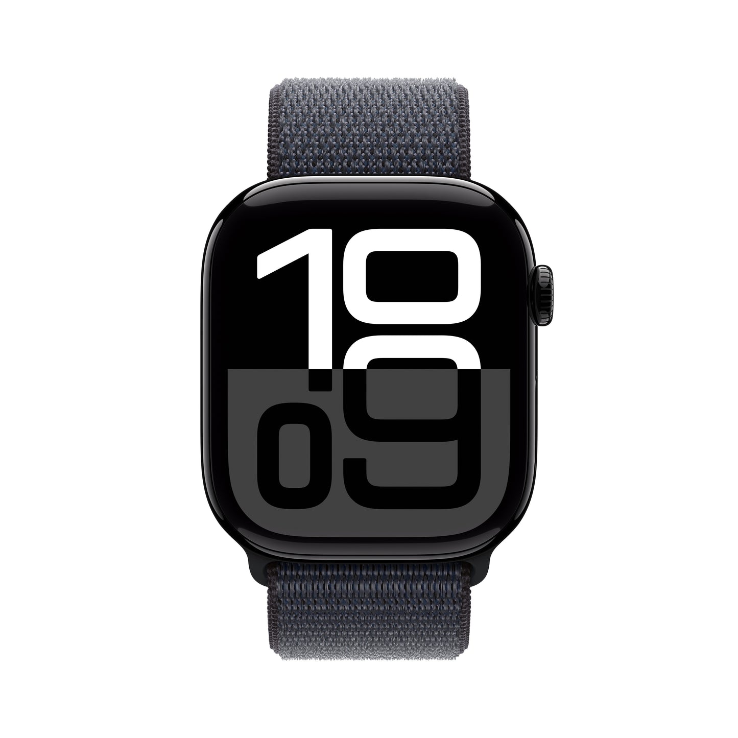 Apple Watch Series 10 GPS + Cellular 46mm Jet Black Aluminium Case with Ink Sport Loop, MWY53QA/A
