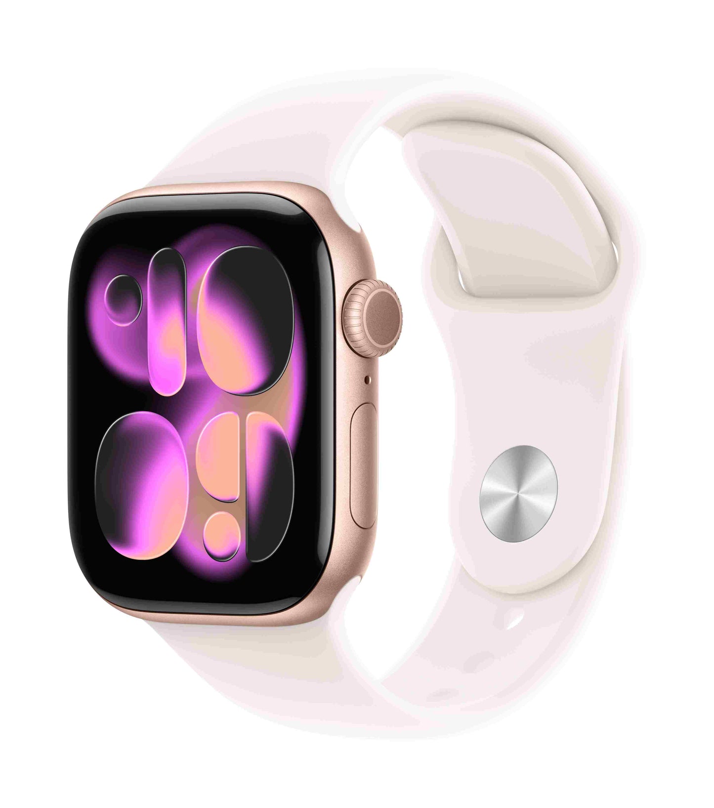 Apple Watch Series 11 GPS + Cellular 42mm, Rose Gold Aluminium Case with Light Blush Sport Band, M/L