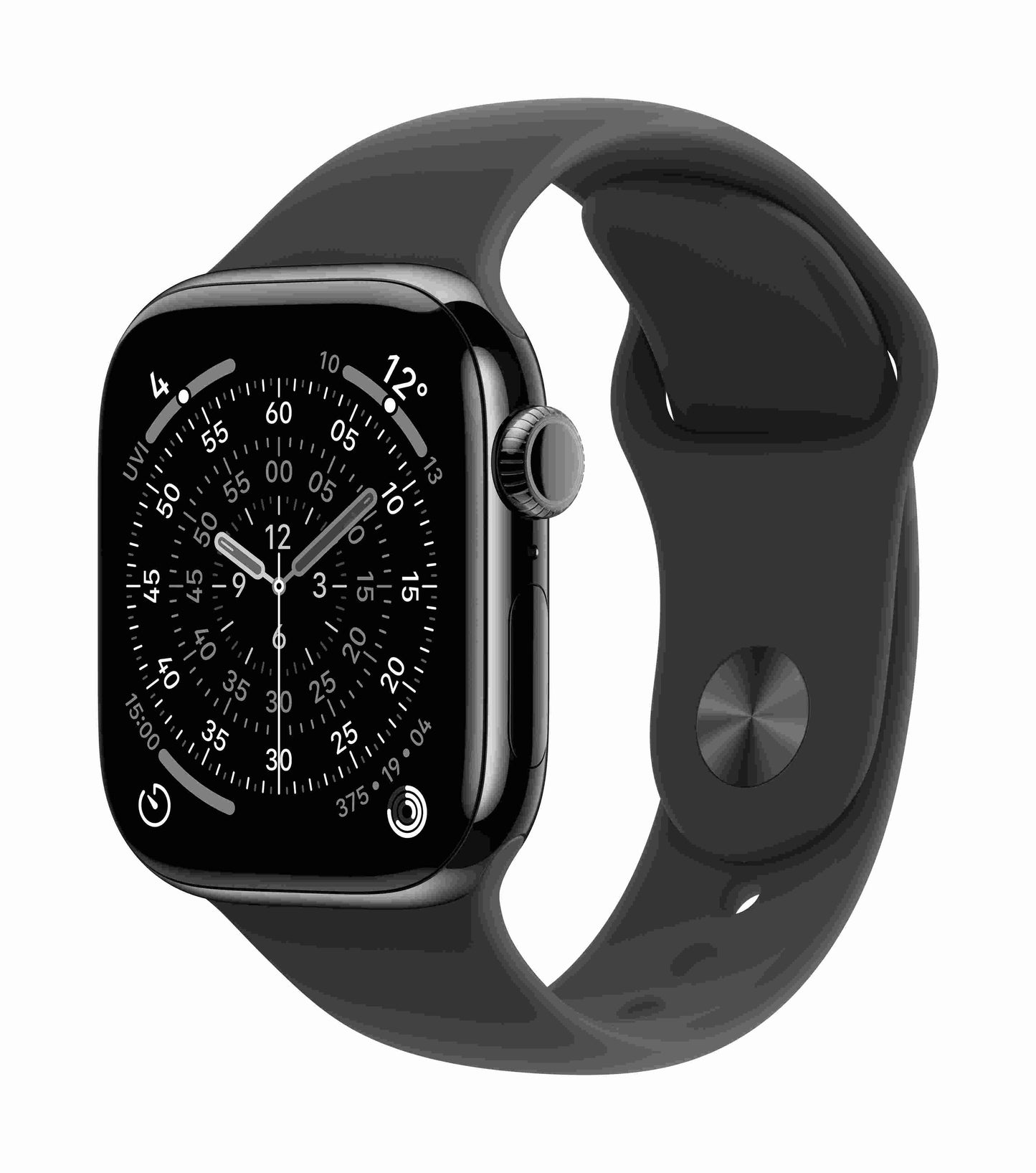 Apple Watch Series 11 GPS + Cellular 42mm, Slate Titanium Case with Black Sport Band, M/L